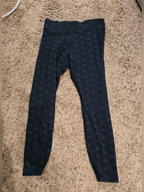 Nike Black All-Over Logo Leggings